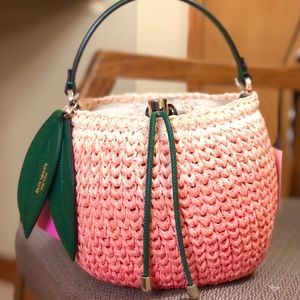 Kate Spade 3D Bellini Peach crossbody bag purse